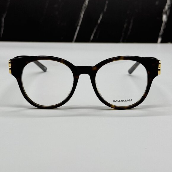 NEW BALENCIAGA BB0173O 002 ROUND HAVANA WOMEN EYEGLASSES BALENCIAGA - Picture 3 of 10